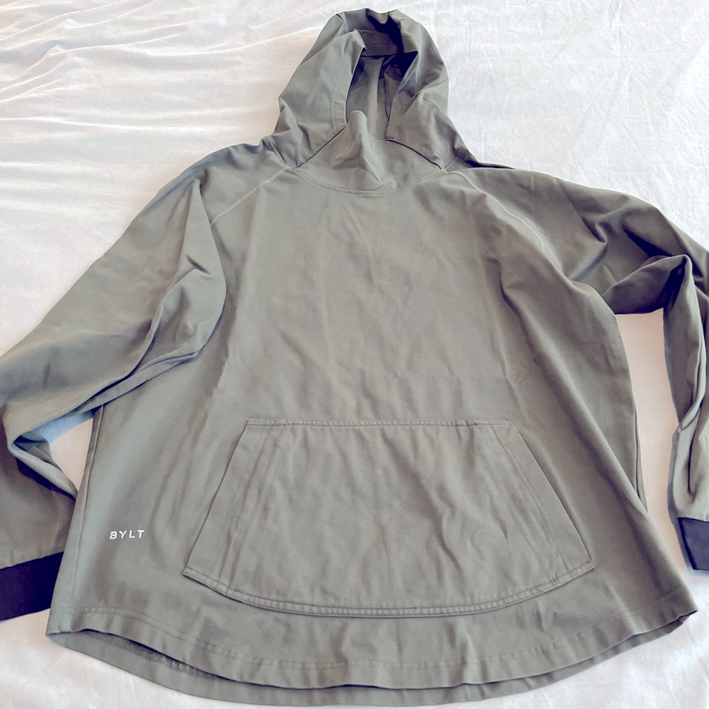 BYLT Premium Basics Men's Elite+ Olive Green Drop-Cut Pullover